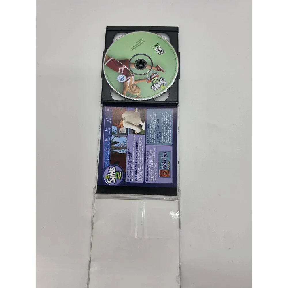The Sims 2 University Expansion Pack PC Game EA Maxis 2-Disc Set Jewel Case